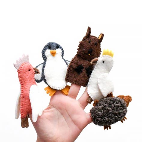 Australian animals B - finger puppet set