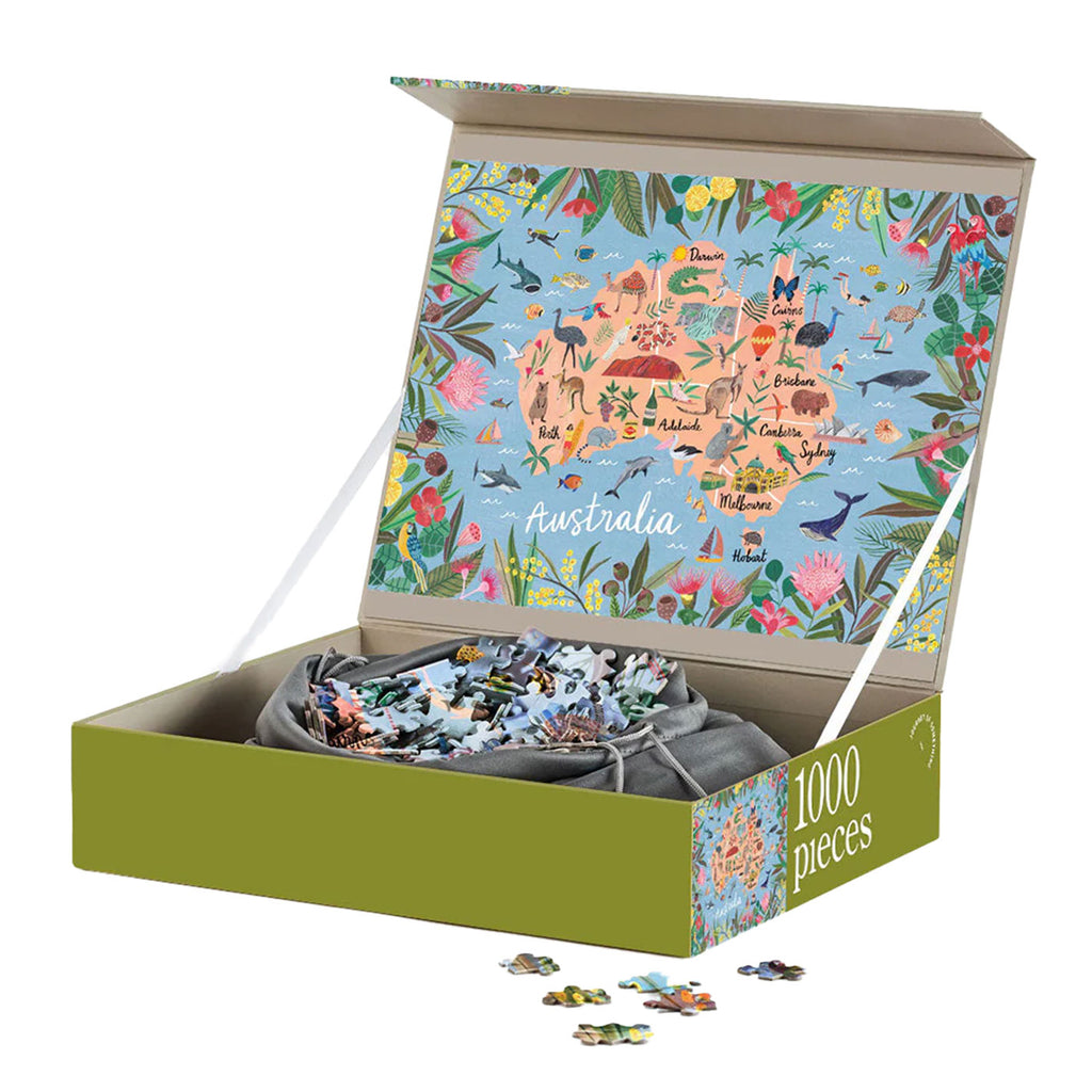 Lais Puzzle Stanley Und Die Nuss, Tasmanien – 1000 Teile, Mit Schachtel-Motiv
