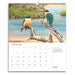 Calendar with Kingfisher birds on a branch, January 2026 displayed.