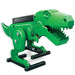 Green dinosaur robot model on a white background