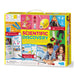 Scientific discovery kit packaging with colorful design and images of children and science experiments.