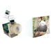 Polaroid-style camera with instant photos of a panda and a card with a panda image.
