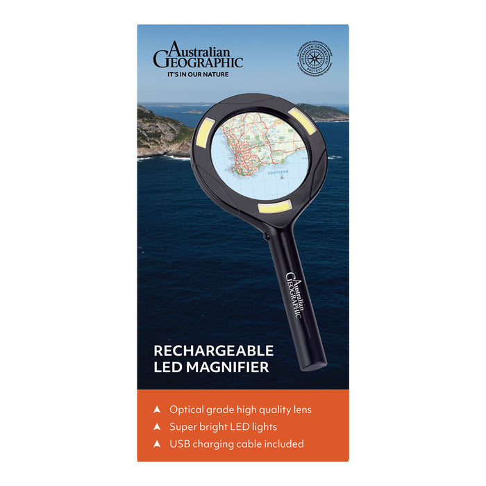 R Map Magnifier Rechargeable LED Magnifier — Australian Geographic