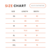 adult sizing chart for t-shirt