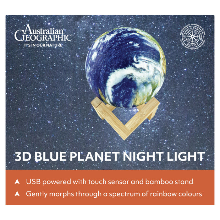 Australian Geographic 3D Lamp - Blue Planet USB