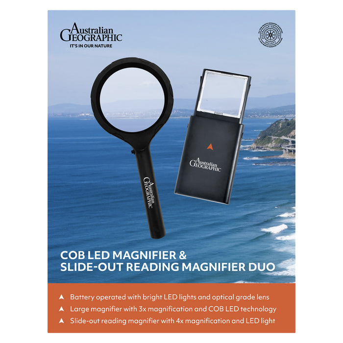 Australian Geographic LED & Mini Magnifier Duo