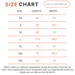 A size chart table showing garment sizes XS through 3XL with length and width measurements in centimeters, plus a note that width is a half-bust measurement.