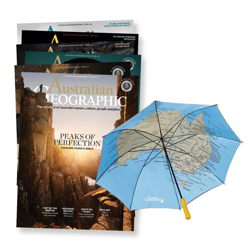 Australian Geographic 1 Year Gift Subscription + Umbrella