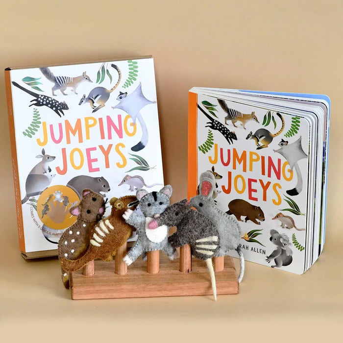 Jumping Joeys Finger Puppets and Book Set by Sarah Allen