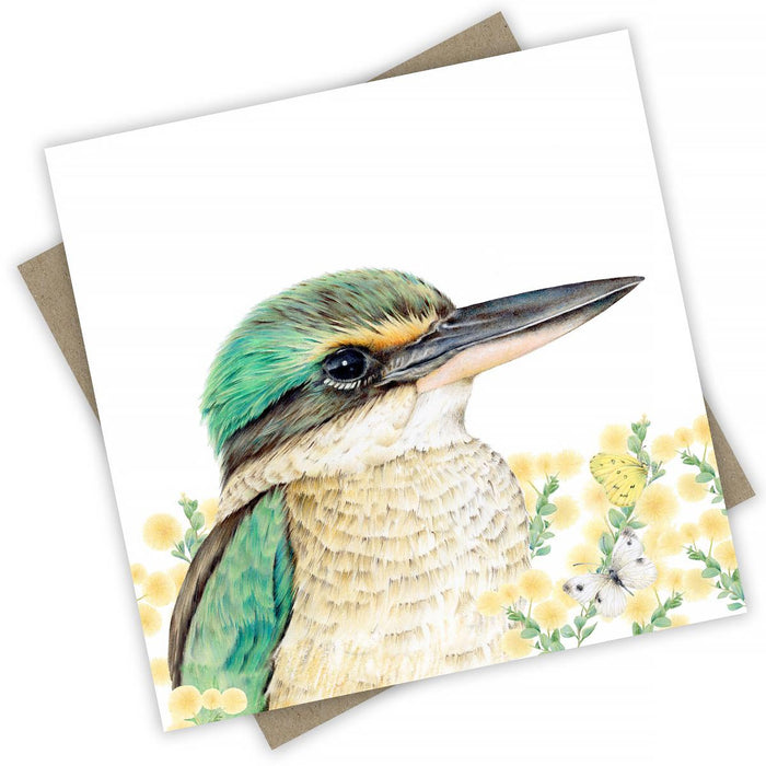Yindi Sacred Kingfisher Greeting Card