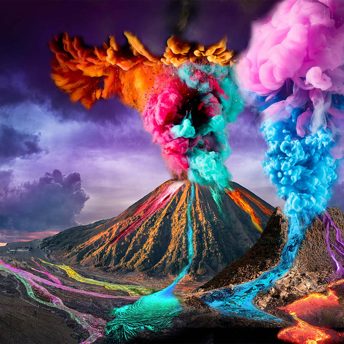 Australian Geographic: Glow in the Dark Rainbow Volcano Lava Lab