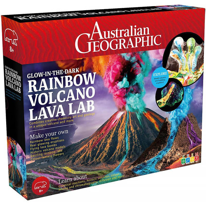 Australian Geographic: Glow in the Dark Rainbow Volcano Lava Lab