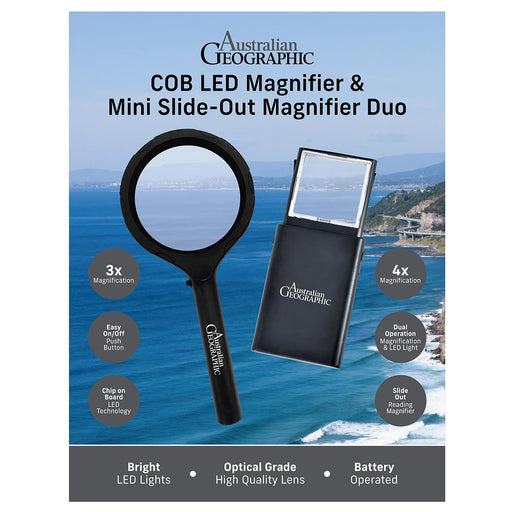 Australian Geographic LED & Mini Magnifier Duo