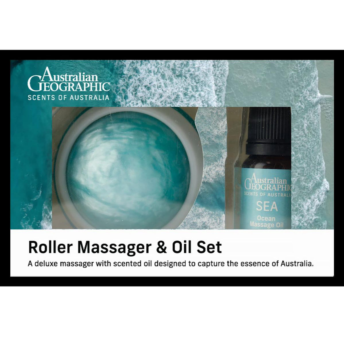 Australian Geographic 'Scents of Australia' Roller Massager & Oil Set