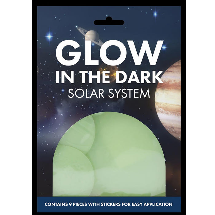 Solar System Glow in the Dark Stickers - 9 Pack