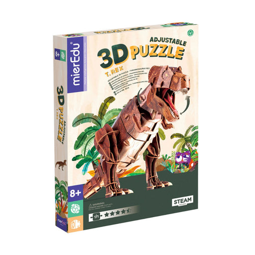 3D puzzle packaging with a tiger design on a white background