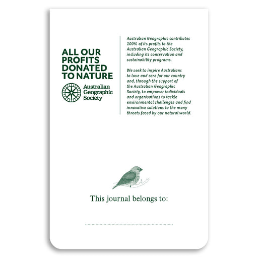 Journal cover with Australian Geographic Society branding and nature-themed design.