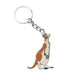 Keychain with kangaroo design on a white background