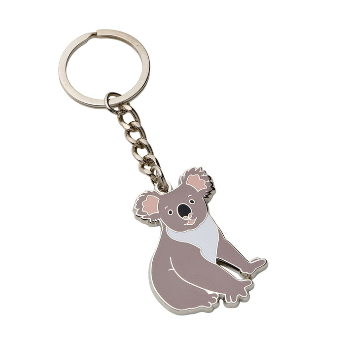 Keychain with a koala design on a white background
