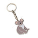 Keychain with a koala design on a white background
