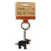 Keychain with Tasmanian Devil design on a cardboard backing with 'Australian Geographic' branding.