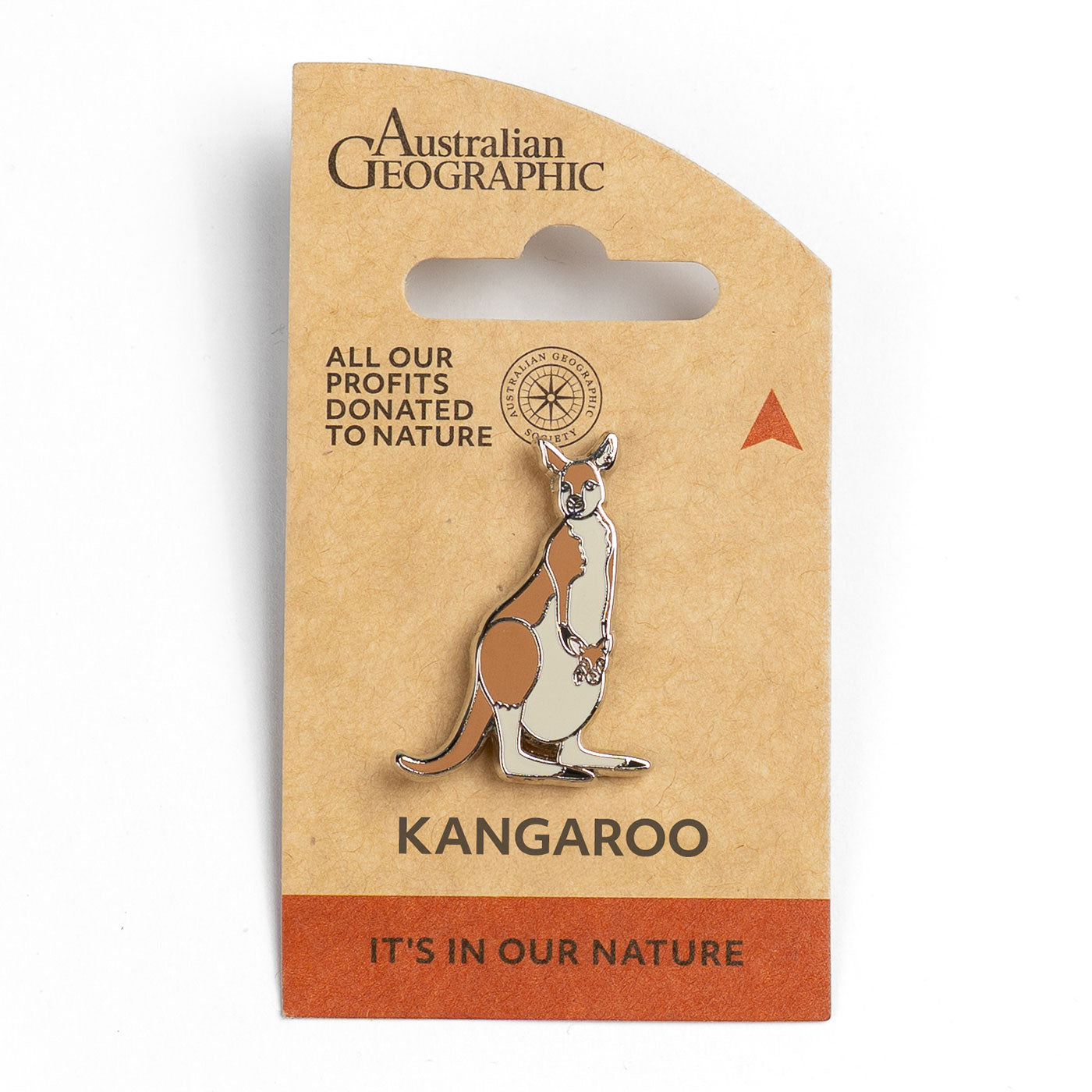 Kangaroo Wildlife Gift Lapel Pin — Australian Geographic