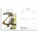 Calendar with birds on a branch and January 2027 dates.