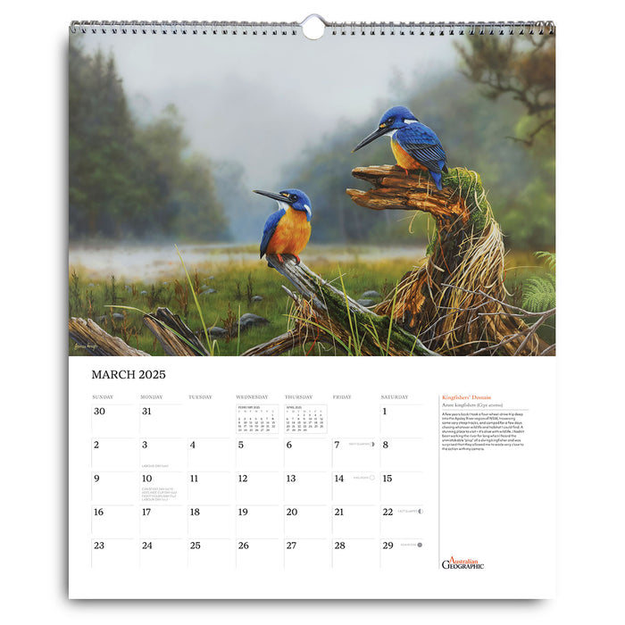 Australian Geographic Society Art Calendar 2025