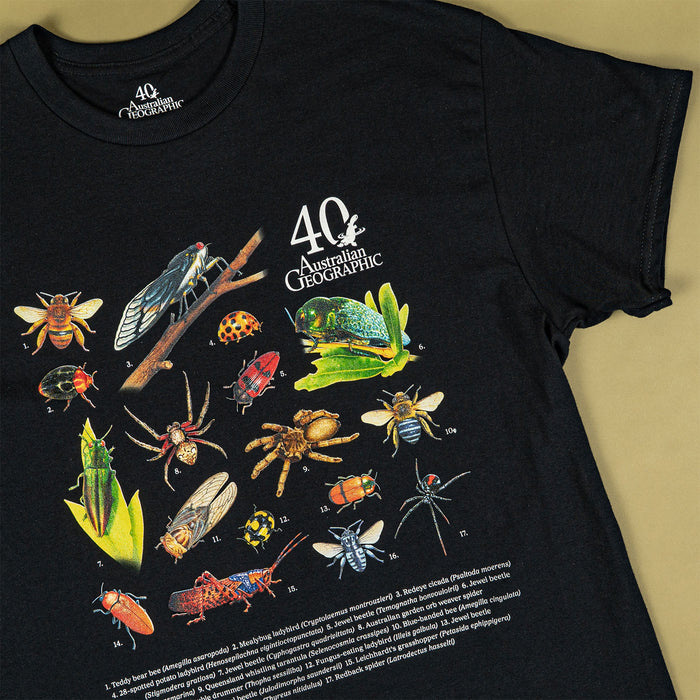 Invertebrates of Australia Youth T-Shirt - Australian Geographic 40th Anniversary