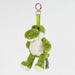 Plush crocodile keychain on a white background