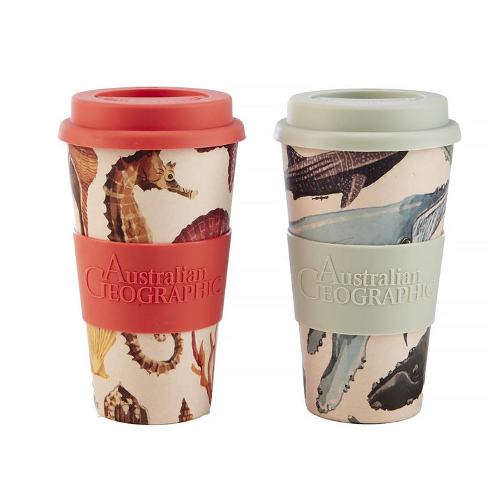 Australian Geographic 1 Year Gift Subscription + Reusable Coffee Cup (Marine)
