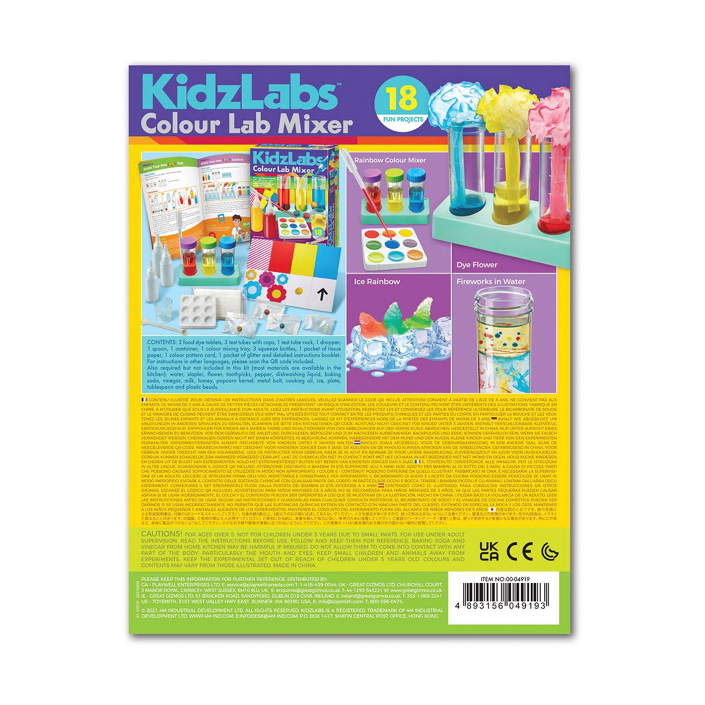 Colour Lab Numbers 4M: KidzLabs - Colour Lab Mixer — Australian Geographic