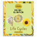Book titled 'Deadly Science: Life Cycles' by Australian Geographic with a sunflower and traditional design on the cover.