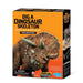 Box for 'Dig a Dinosaur Skeleton' Triceratops toy set with orange and black design.
