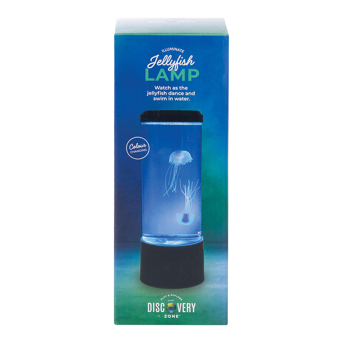 Jellyfish lamp packaging with blue light effect