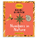 Book cover of 'Deadly Science: Numbers in Nature' by Australian Geographic with decorative elements on a white background.