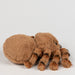 Plush spider toy on a white background
