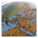 Globe showing a close-up of the Middle East region with countries labeled.