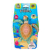 Fidget toy packaging with turtle design on a blue background