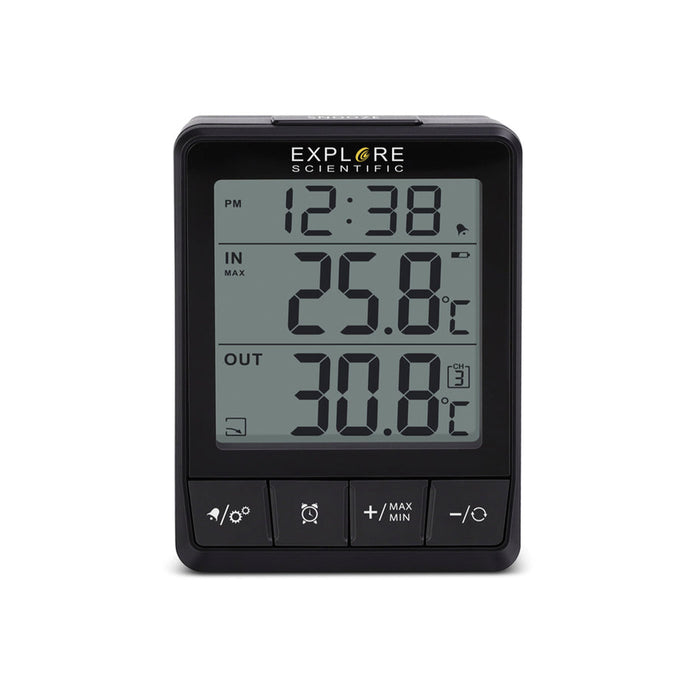 Compact In/Out Temperature Station with Time