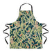 Apron with a koala and leaf pattern on a white background