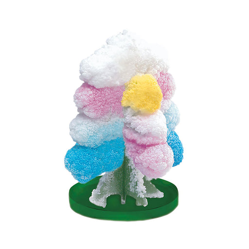 Colorful cotton candy figure on a white background