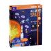 Educational book set titled 'All About Space' with space-themed illustrations on the cover.
