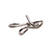 Metallic clip on a white background