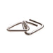 Two metal rings on a white background