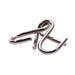 Metallic infinity symbol on a white background