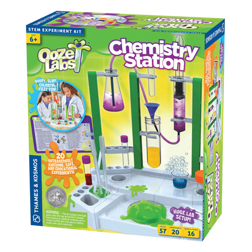 Ooze Labs Chemistry Station STEM experiment kit packaging on a white background