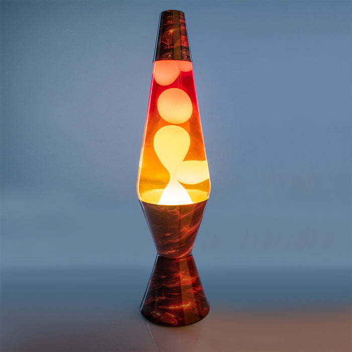 Volcano Lava Lamp - Red and Yellow