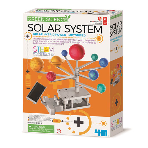 Box of Green Science Solar System model with colorful planets on a white background