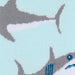 Shark design on a light blue background